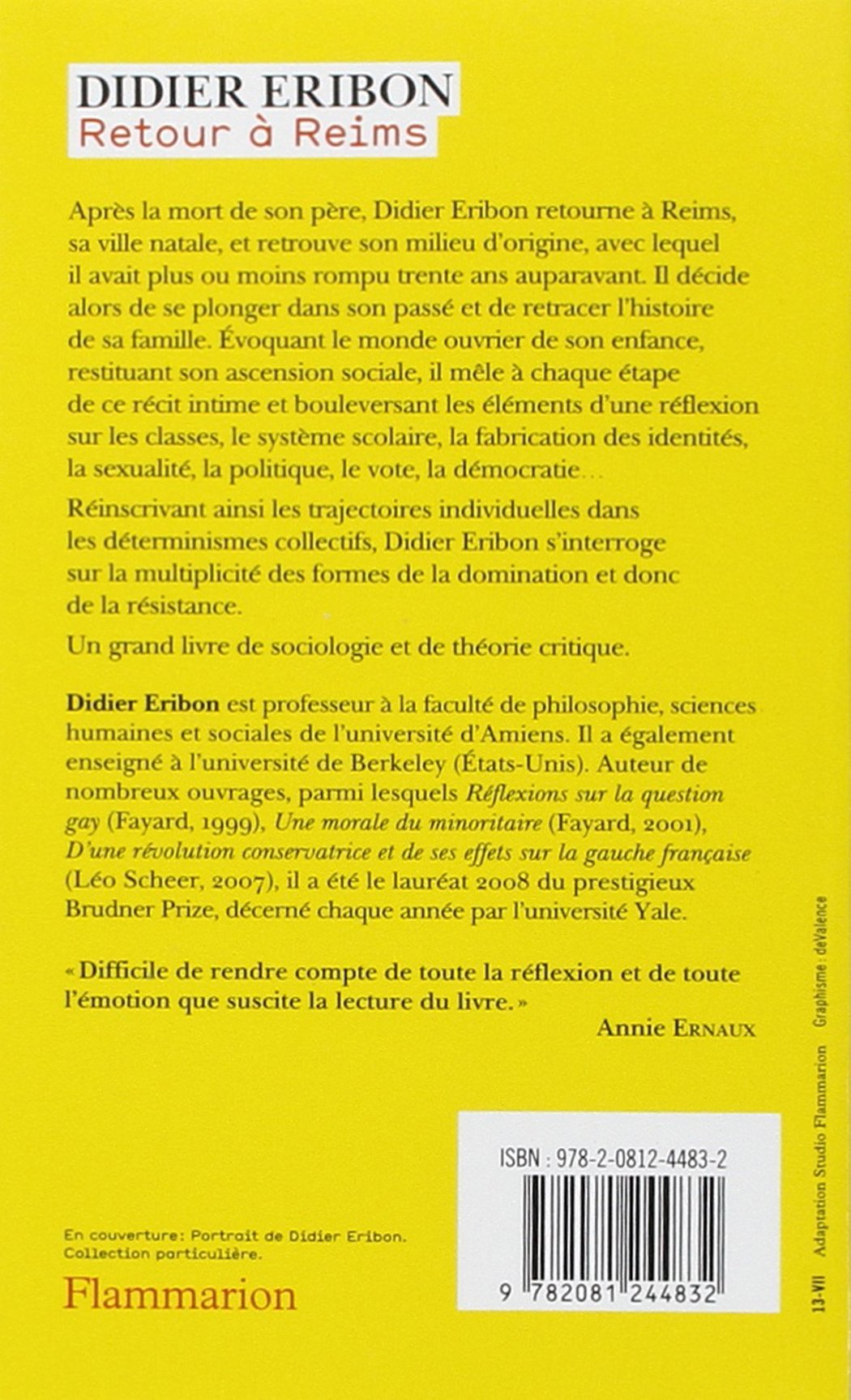 Eribon 2 Retour à Reims